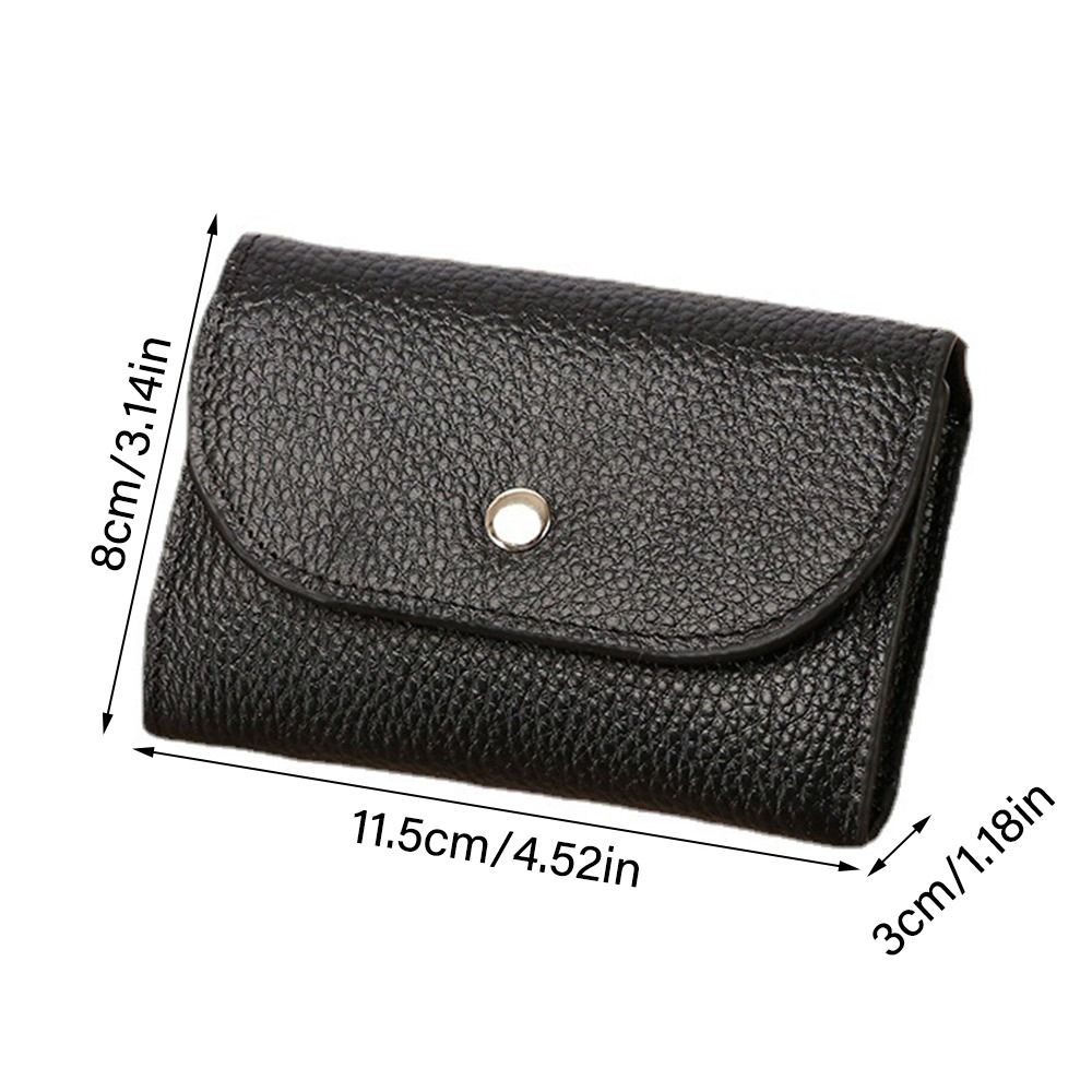 Soft Leather Business Card Holder Coin Bag Coin Purse Large Capacity Money Bag Leather Mini Wallet Small Card Bag