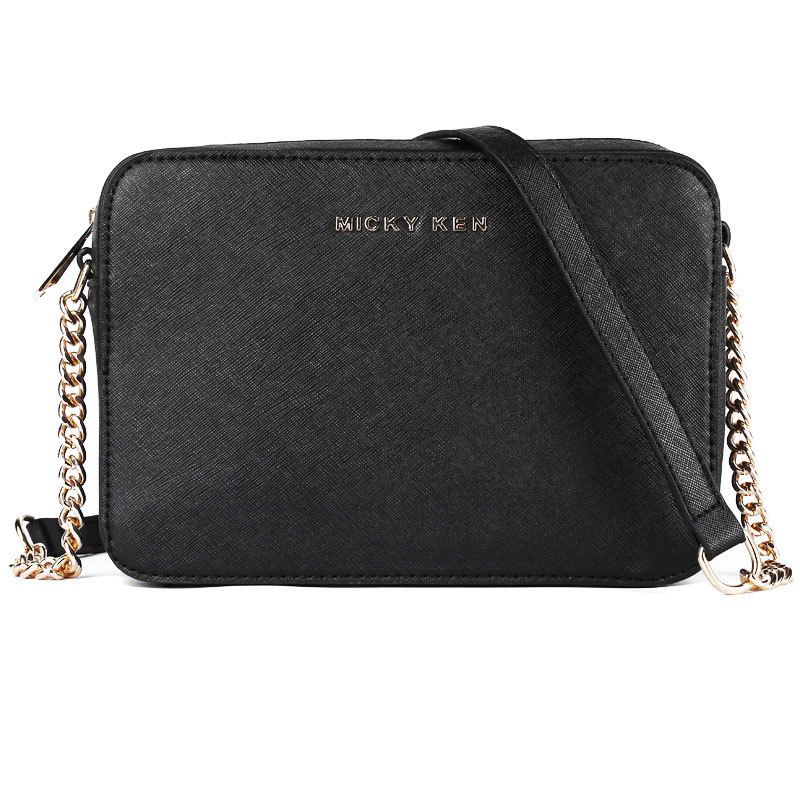Fashion New Style Small Square Bag Cross Pattern PU Leather Women's One Shoulder Crossbody Bag Chain Women's Bag