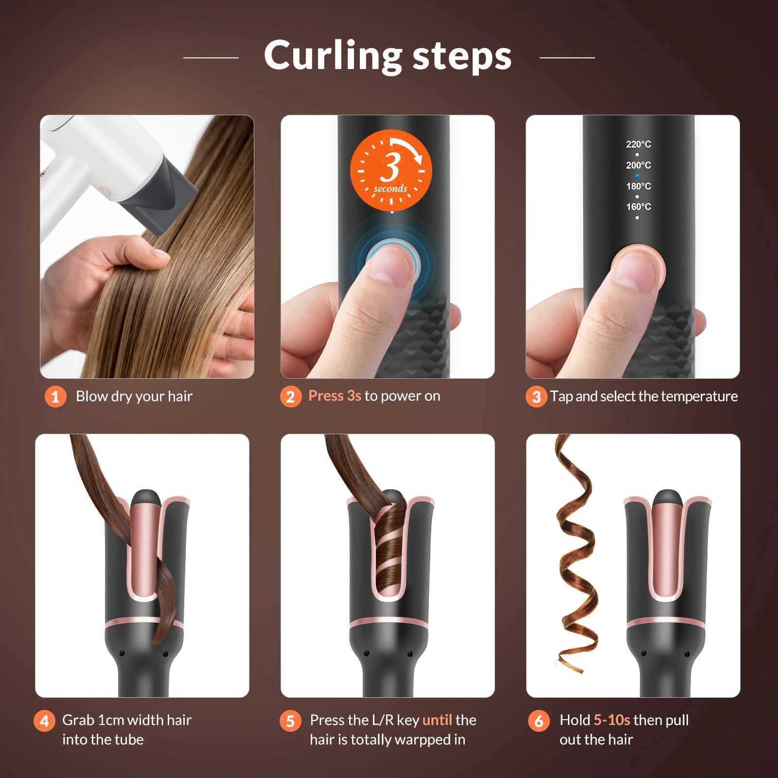Automatic Curler Automatic Loop Wave Crimping Curling Tool Wave Curling Iron Ring Curler W240803