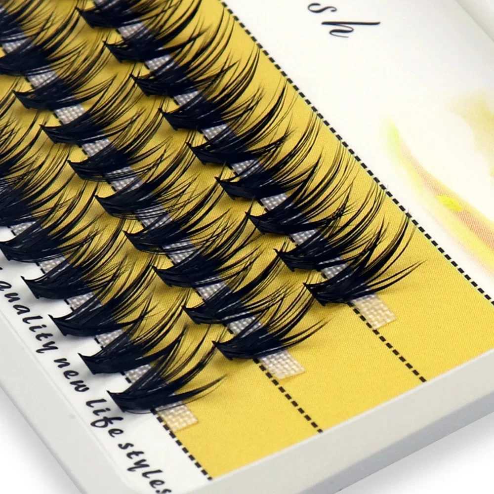 20D/30D mink eyelash clusters 1 box/60 bundles Russian natural eyelashes 3D personal eyelash extension eyelash makeup wholesale W240803