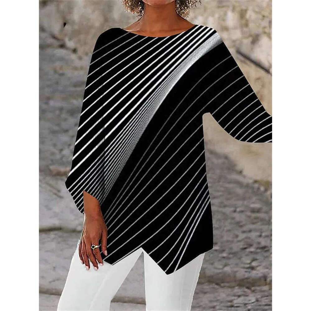 Best Saller High Street Female Slim Crop Top Casual O-neck Crop Tops Pure Cotton Women Short Slim-fit Backless Stripe Graphic T Shirts Solid Turtlenec