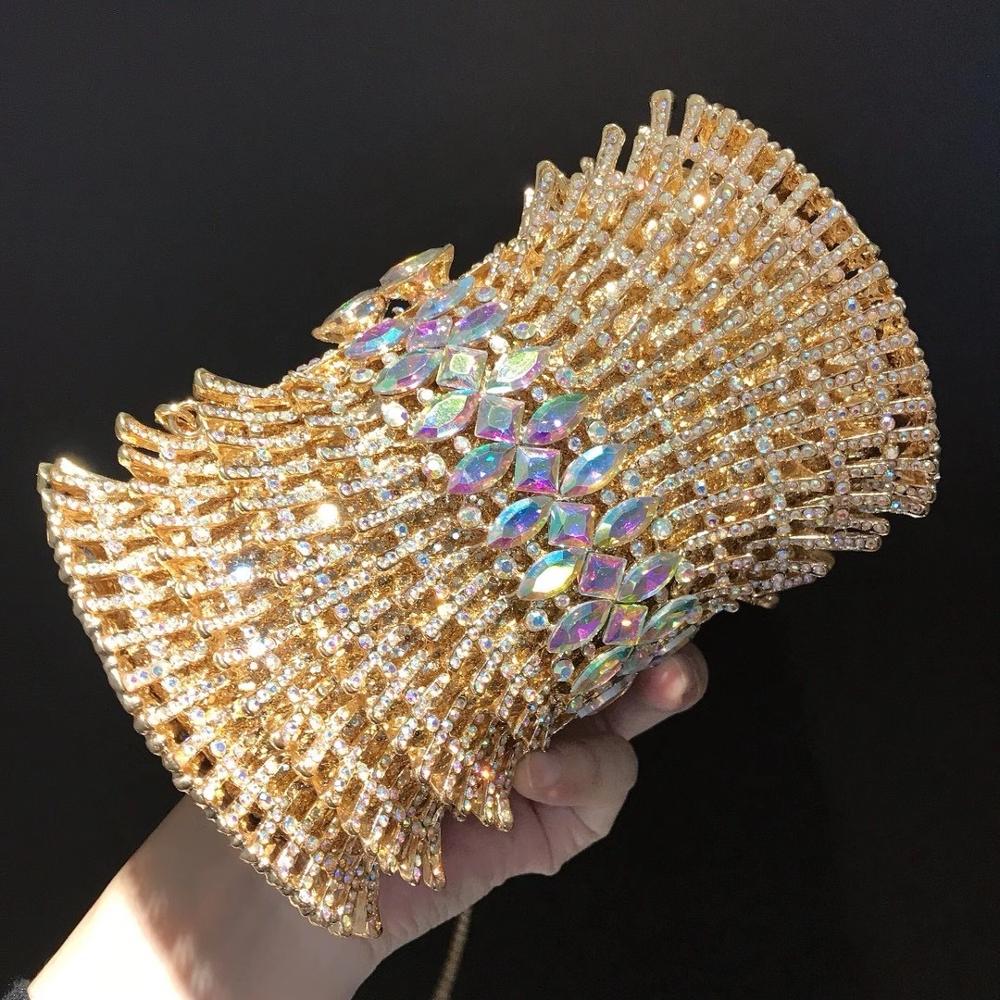 Women Diamonds Clutches Rhinestone Bag Flower Crystal Clutch Party Evening Small Purse Handbags Wedding Clutch bag Female wallet