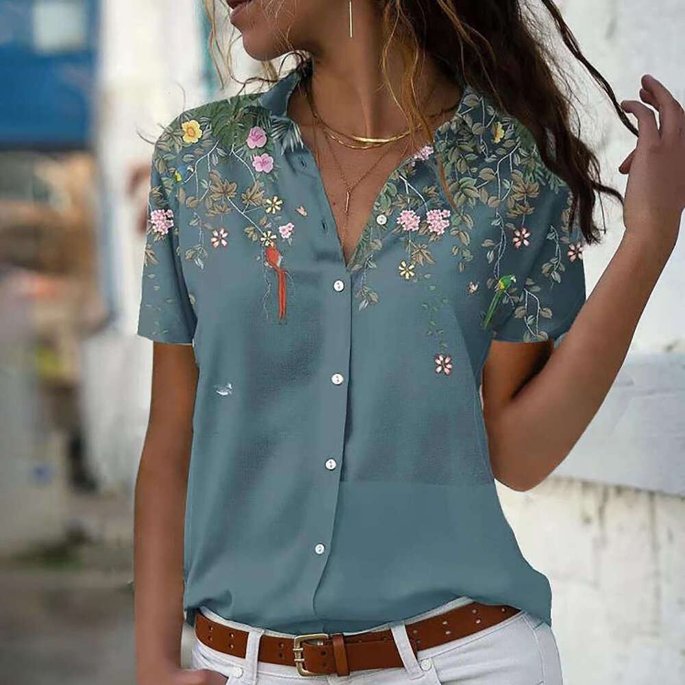 High Street Half Sleeve Retro Summer Printing Short Sleeve Slim Crop Top Casual Bottoming Sleeveless Skinny Base Man Woman Tees Tops Graphic T Shirts