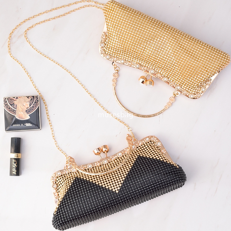 Cross border diamond dinner bag socialite's handbag European and American fashion diagonal cross bag new versatile evening dress dress bag women&