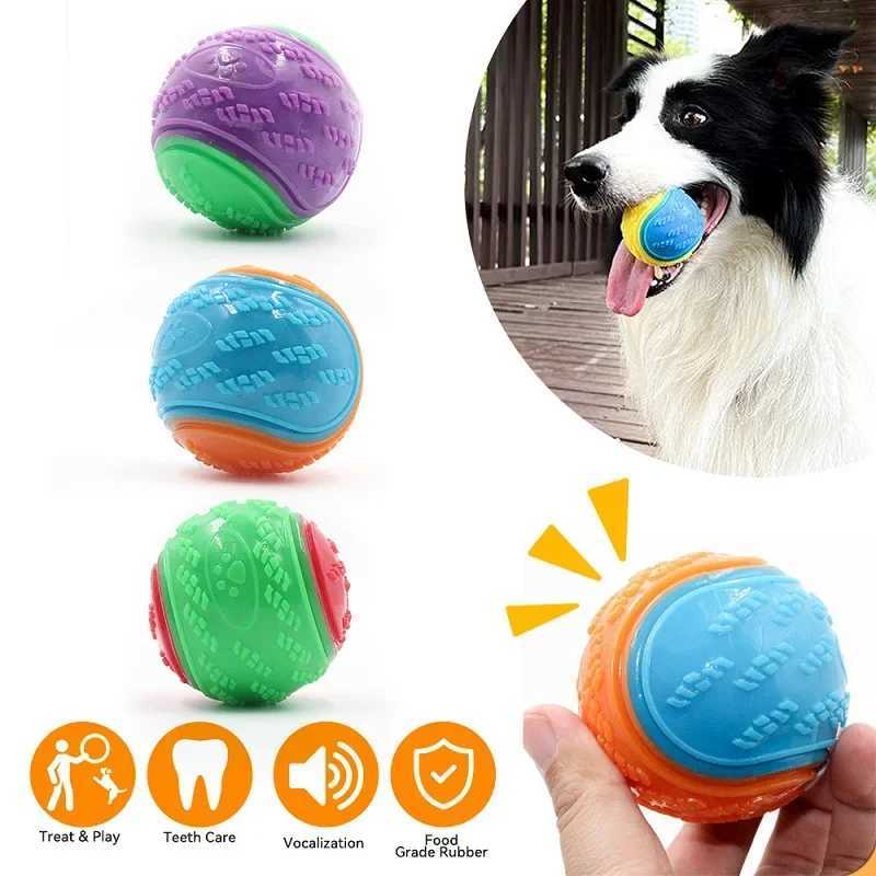 High Quality Dog interactive toy soft TPR toy dog pet teeth cleaning bite resistance squeezing dog ball toy pet product accessories T2504012