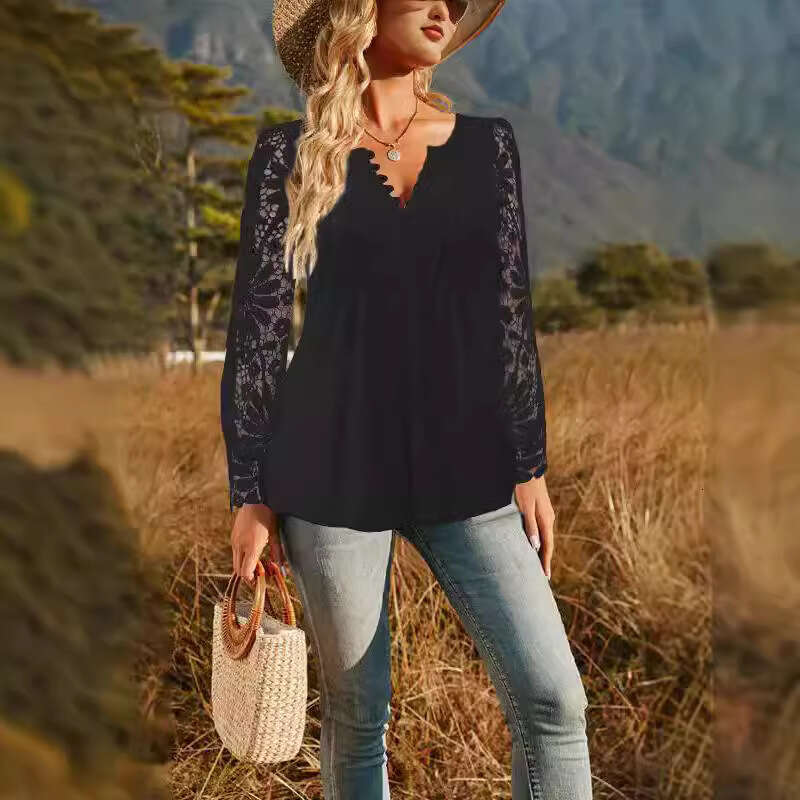 Best Saller Half Sleeve Summer Hollow Out Slim Top Female Summer Printing Short Sleeve Streetwear Clothes Collar Blouse Womens Street Activity Crop To