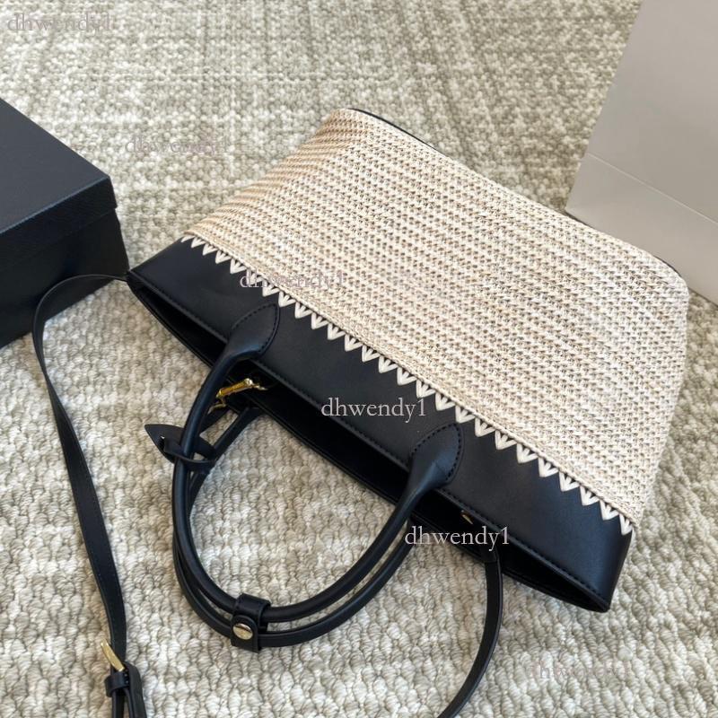 Designer Shopping Straw Bag Women's Tote Large Capacity Summer Beach Weekend Getaway Travel Bag