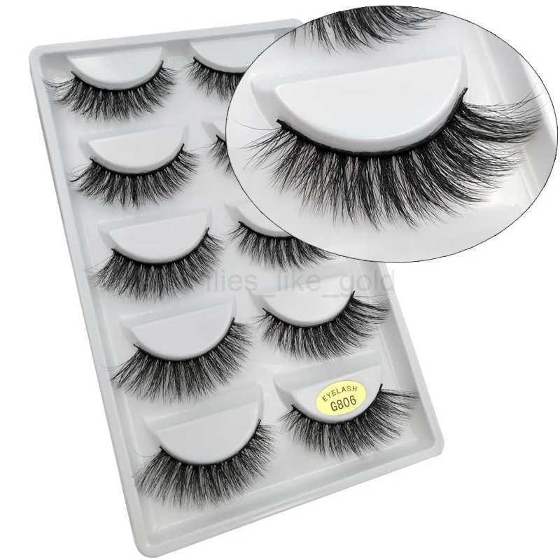 YSDO 3D mink eyelashes 3/5 pairs dramatic false eyelash strips soft thick false eyelashes natural long eyelashes extension makeup tool W240803