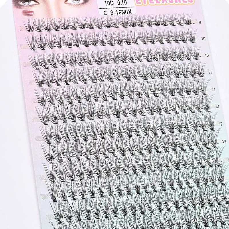 280/160/60/48Pcs Hot Adhesive Polyester Eyelash Makeup Personal Polyester Eyelash Graffiti False Eyelash Free Delivery Hot W240803