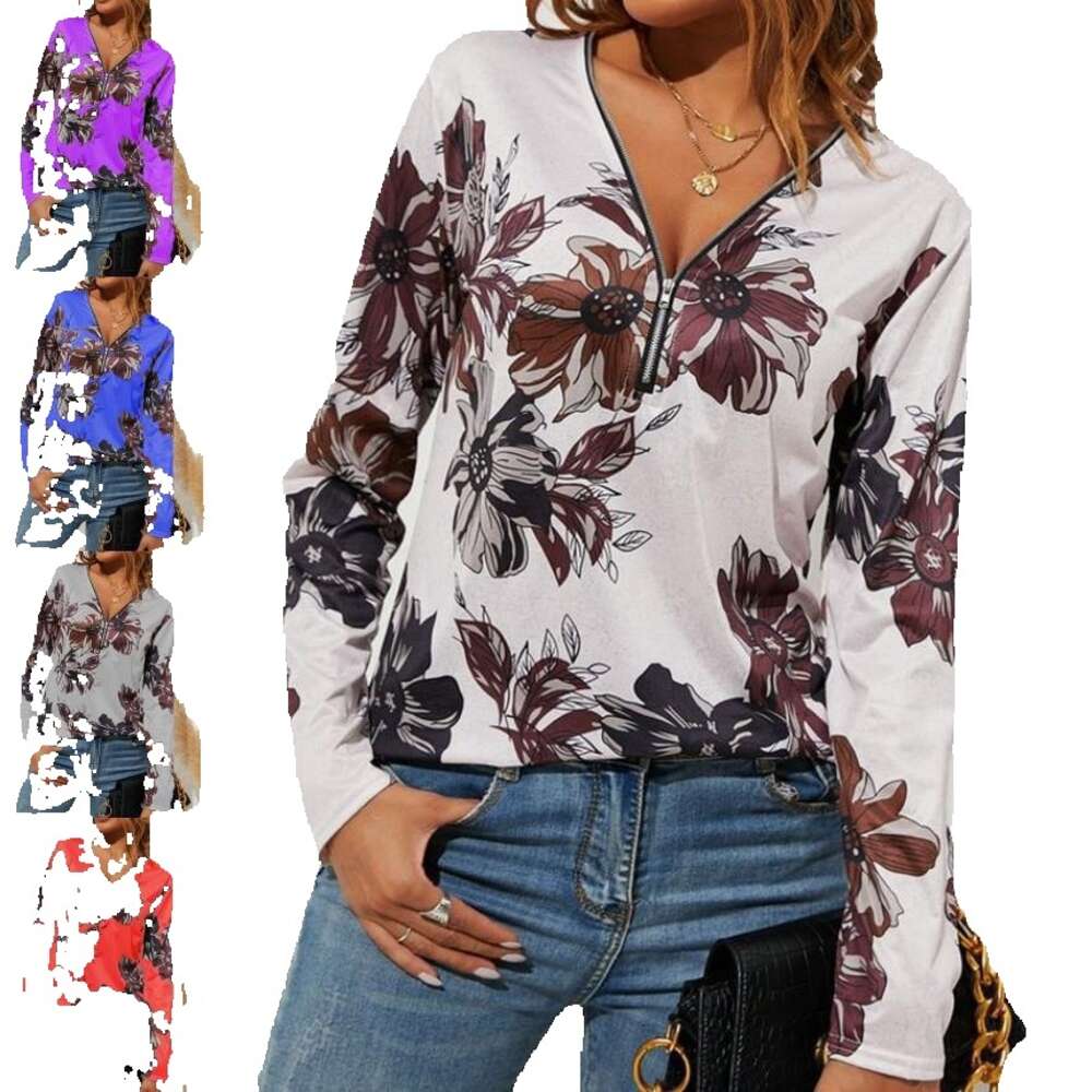 Best Saller Loose Versatile Half Sleeve Harajuku Print Vintage Casual Slim Streetwear Pure Cotton O Neck Lace Collar Blouse Womens Street Activity Cro