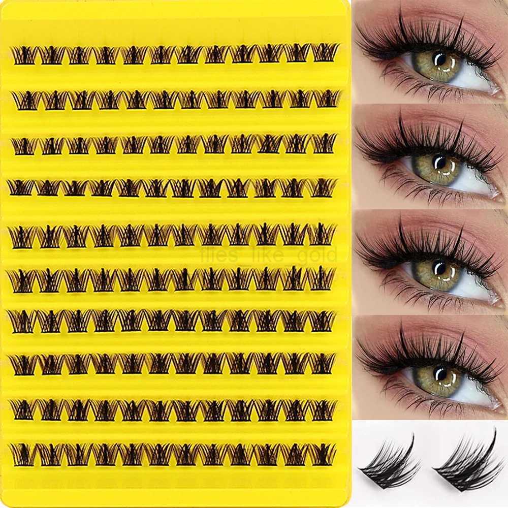120 clusters of eyelashes D curled personal eyelash clusters false eyelashes extended natural appearance can be reused W240803