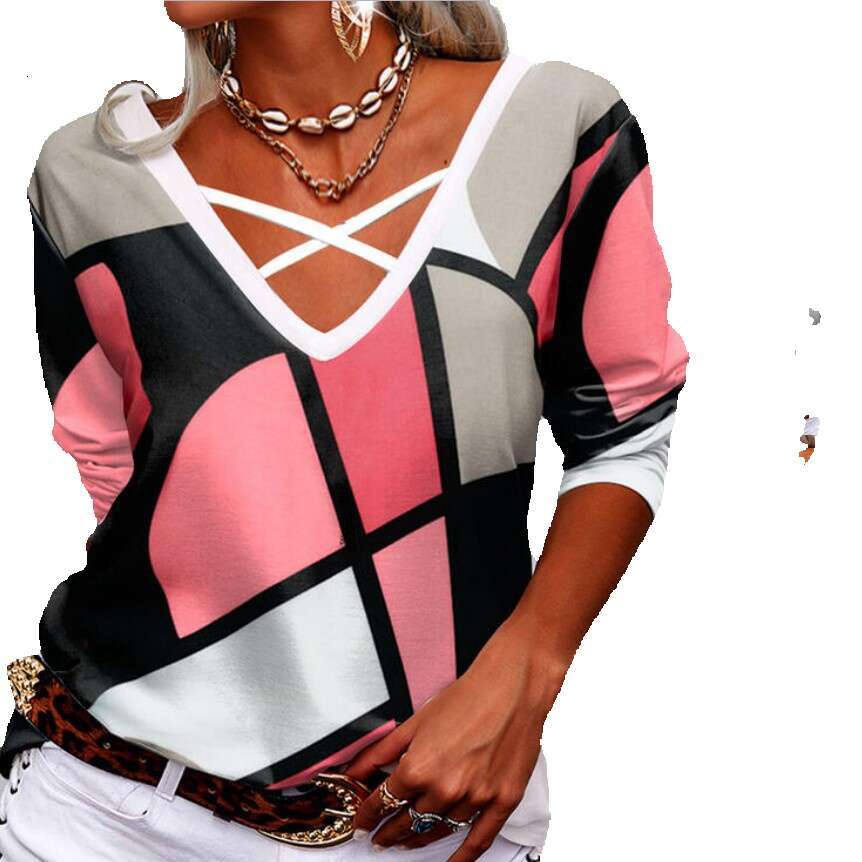 Tshirts New Merchandise Loose Versatile Fashion O-neck Crop Tops Long Sleeve Tee Shirts O Neck Sports Fitness Collar Blouse Backless Stretch Casual Un