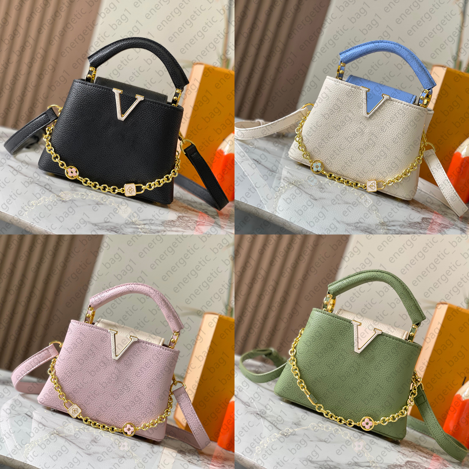 Designer Mini Tote Bags High Quality Women Fashion Medium Capucines Handbag Genuine Leather Commuting Tote Bags Lady Small Shoulder Bag Crossbody Bag Large Handbag