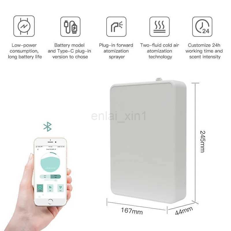Smart Essential Oil Aromatherapy Machine 500ML Bluetooth WIFI APP Control Fragrance Diffuser Hotel Commercial Bathroom Office Y240803