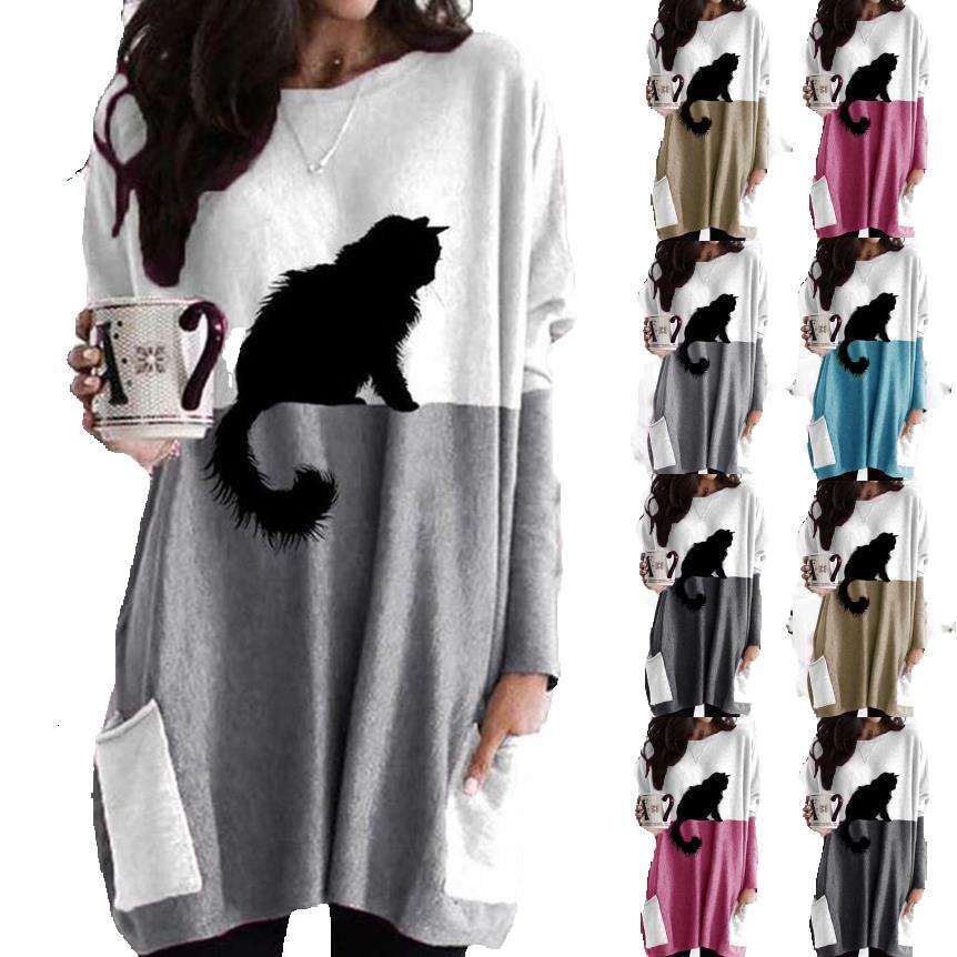 Men New Merchandise Best Saller Retro Female Spring Harajuku Print Vintage Pure Cotton Collar Blouse Round Neck Stretch Casual Undershirt Solid Turtle