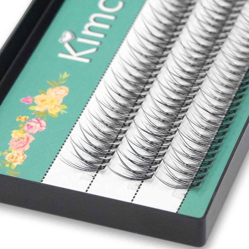 High end Korean popular fish tail shaped fashionable swallowtail fly eyelashes two medium short long plant graffiti fake eyelashes wholesale W240803
