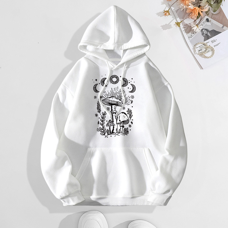 Autumn and winter new letter fashion printed back collar with fleece hooded sweatshirt for women