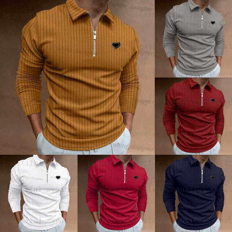 Men's Polos designer Fashion T-Shirts Zipper POLO Short Sleeve Stripe Breathable Tops Tees Pattern Print Men Women Summer T Shirts Plus size man polo shirt S-5XL UH47