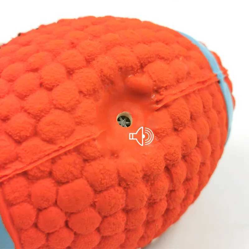 High Quality Soft pet ball squeeze for small and large dogs rugby tennis volleyball basketball latex teeth cleaning training toys T2504012
