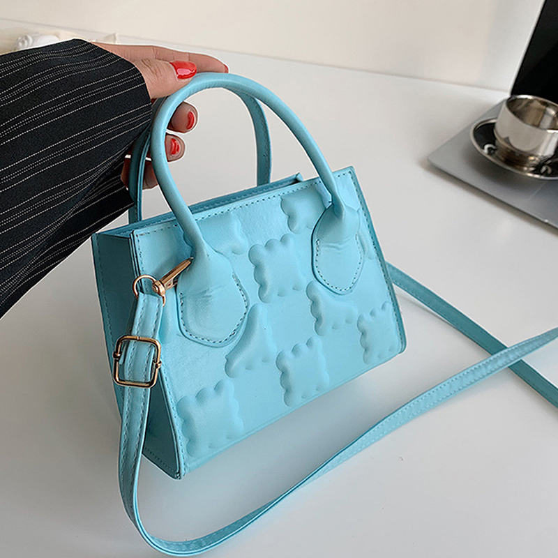 Fashion Biscuit Embossing Crossbody Bags For Women PU Travel Ladies Flat Shoulder Female Handbag Brand Designer Bags