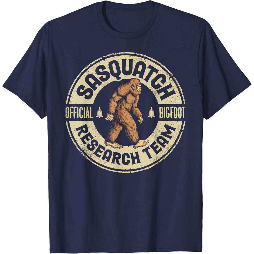 T shirt Mens Bigfoot Research Team Retro Vintage Sasquatch Men Women T-Shirt shirts tshirt graphic tee Casual tops summer clothes Short sleeve Free sh