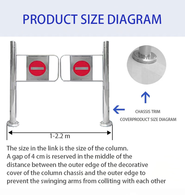 Supermarket one-way door stainless steel only into the pendulum gate machine