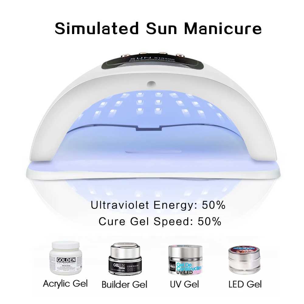 280W 66LEDs Powerful Uv Led Nail Dryer Nail Lamp For Curing All Gel Nail Polish Professional Lamp Light Manicure EquipmentCL2400806