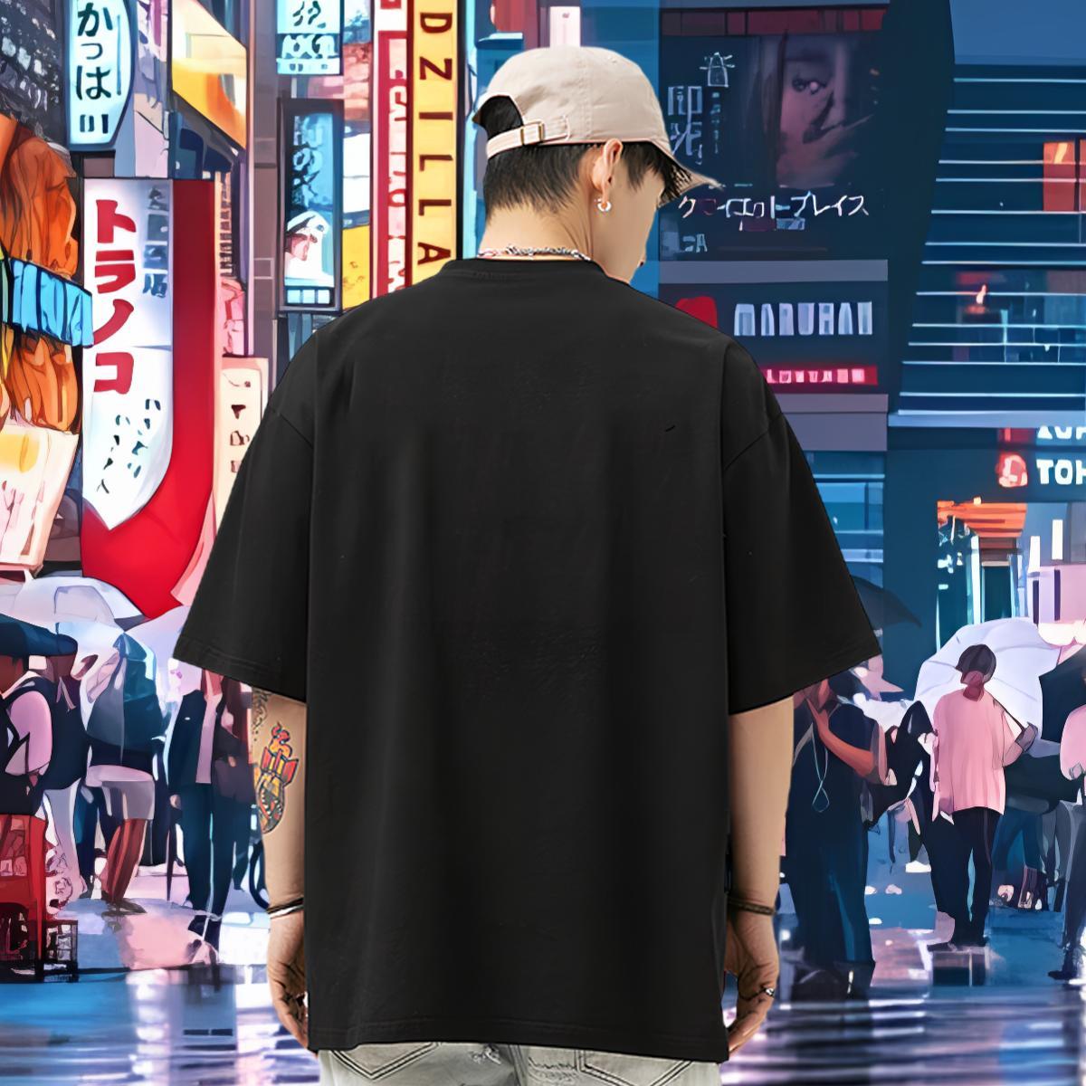 DIY Customized T-Shirts for Men 230g Pure Cotton eagle Street Casual Top Tees Breathable Short Sleeve Comfortable Men Clothes T-Shirt Custom Printed
