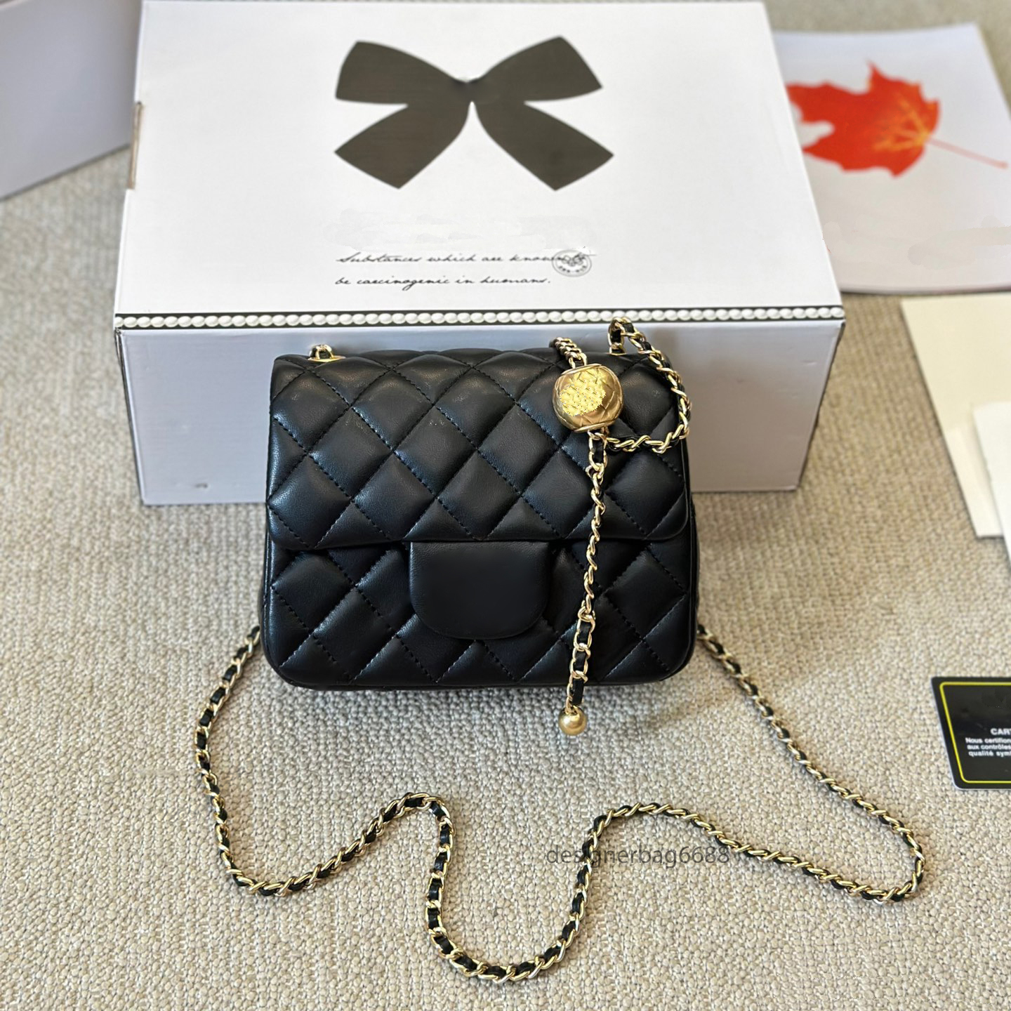 Mini CF Designer Bag women Fashion Luxury chain Purse Paris Brand Handbags Classic Flap Crossbody Bag Top Shoulder Clutch Messager Bag gold silver ball bag