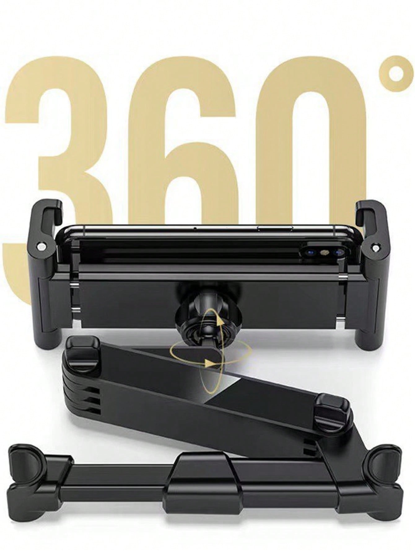 Car flat bracket Car rear retractable phone bracket