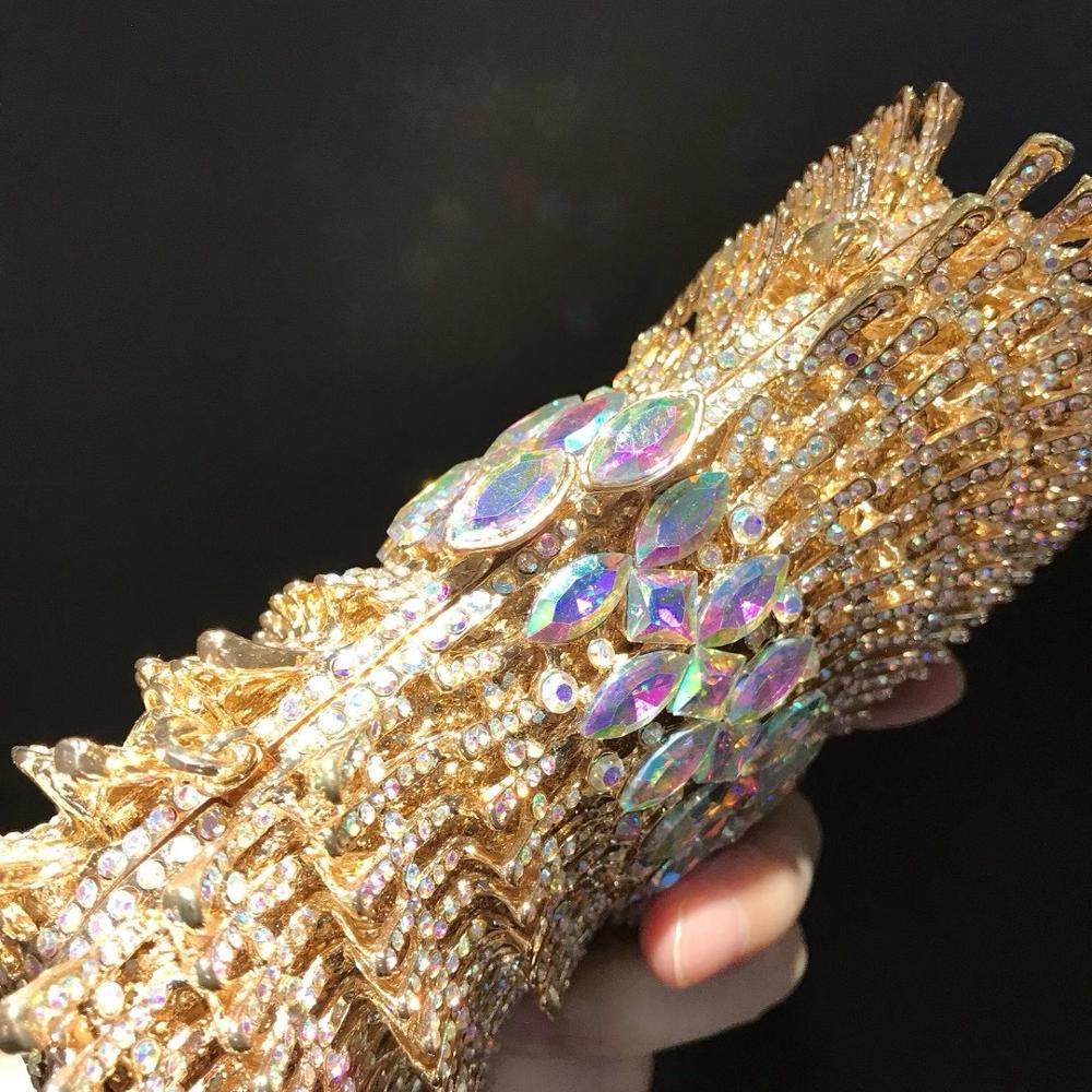 Women Diamonds Clutches Rhinestone Bag Flower Crystal Clutch Party Evening Small Purse Handbags Wedding Clutch bag Female wallet
