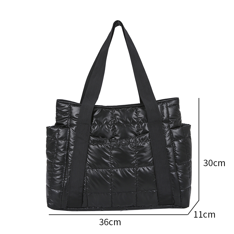 Winter New Women's Shoulder Bag Leisure Car Sewn Down Bag Shopping Bag Women's Bag