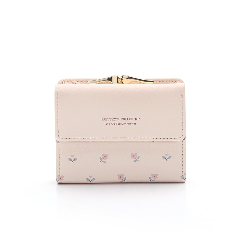 Flower Women Wallet Purse Leather Pocket Ladies Clutch Wallets for Women Short Card Holder Cartera Mujer Cute Girls Coin Bag New