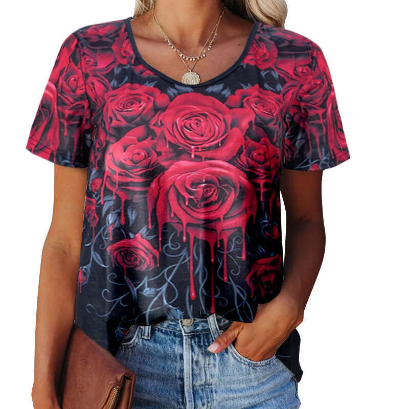 Half Sleeve Summer Loose Versatile Hollow Out Slim Top Female O-neck Crop Tops Quick Drying O Neck Chiffon Stripe Couples Street Activity Crop Tops2