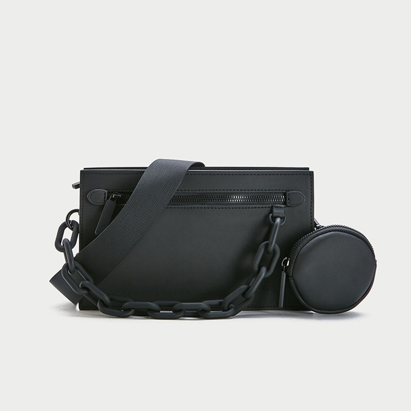 New envelope bag men's box bag, personalized shoulder bag high-end casual and fashionable trendy brand single shoulder crossbody small square bag
