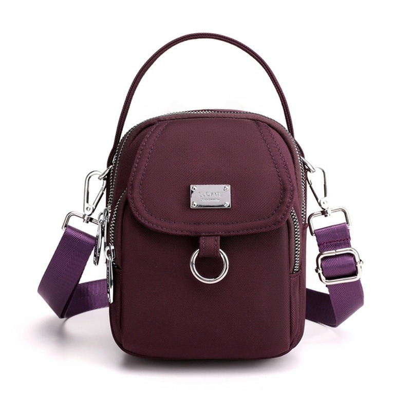 Fashionable 3 Layer Handbag Shoulder Bag Ladies Mini Bag Nylon Durable Fabric Girls Small Crossbody Bags for Women