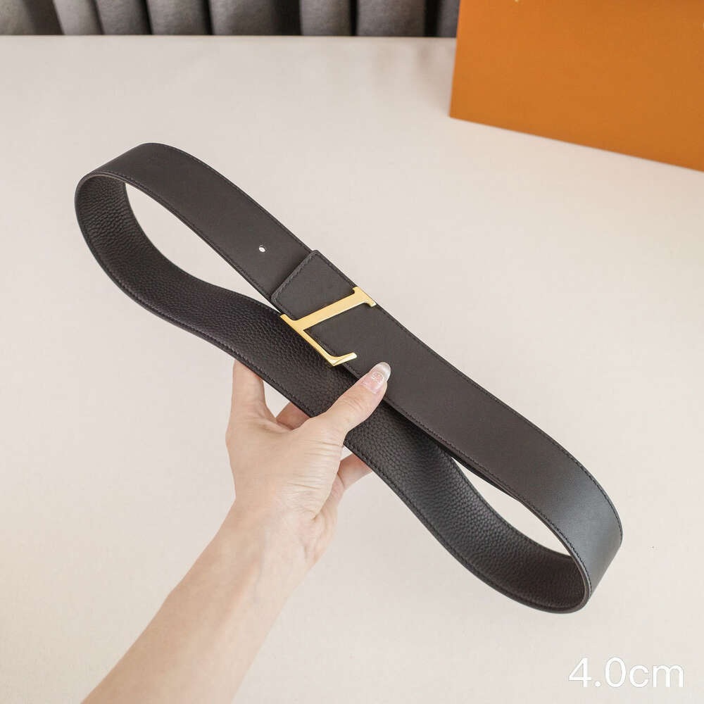 Luxury Designer Belts Men Women Classic Letter Buckle Genuine Leather Belt CHVS Man Lady Dress Jeans Pants Belt Reversible Width 4.0Cm Top Quality