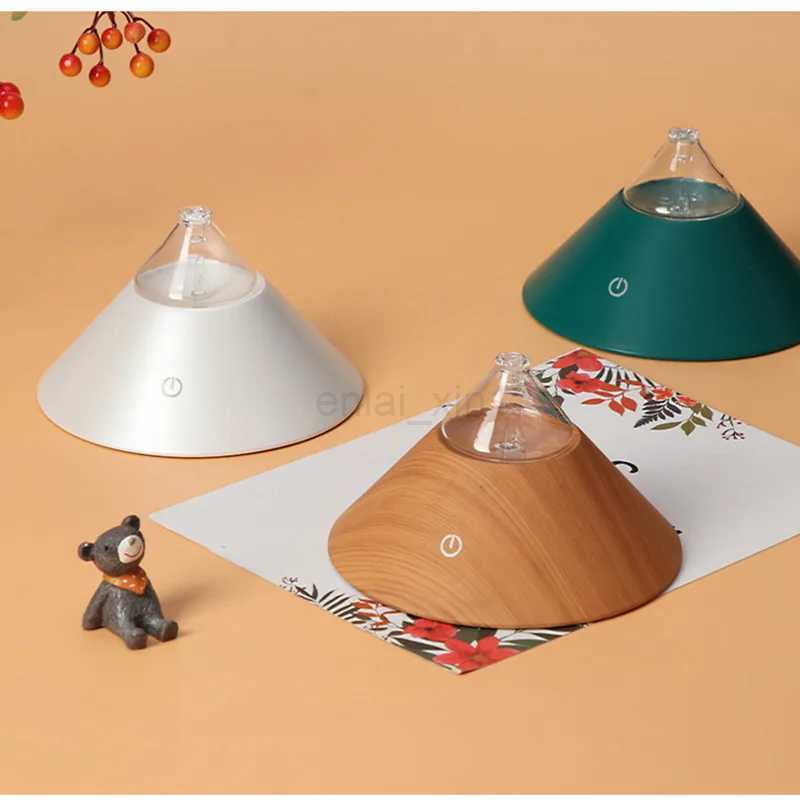 Waterless Nebulizing Essential Oil Diffuser USB Chargable Glass Aromatherapy Diffuser with Colorful LED Light for Home Office Y240803