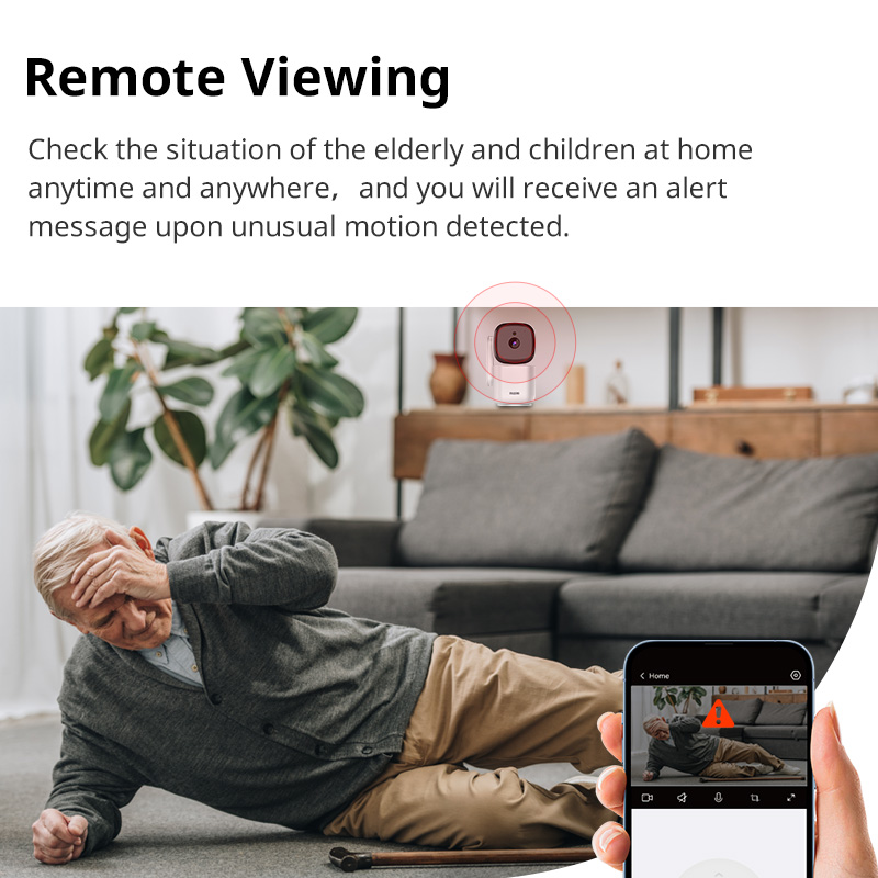 Free Shipping MiZEAN HD WiFi Security Home Camera with App, Night Vision, Auto Tracking, Baby/Pet/Nanny Monitor, Smart IP CCTV Local/Cloud