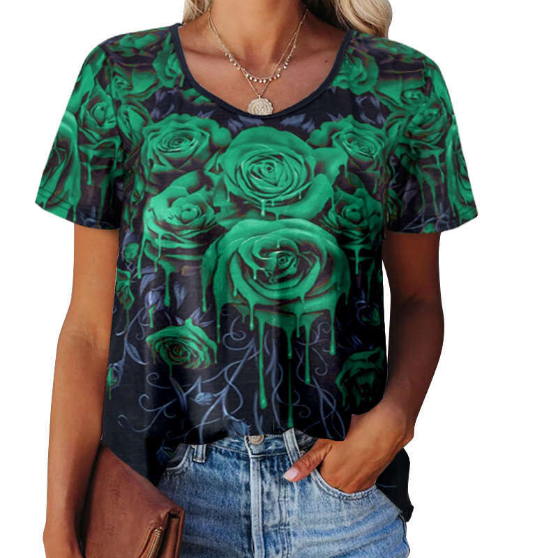 Half Sleeve Summer Loose Versatile Hollow Out Slim Top Female O-neck Crop Tops Quick Drying O Neck Chiffon Stripe Couples Street Activity Crop Tops2