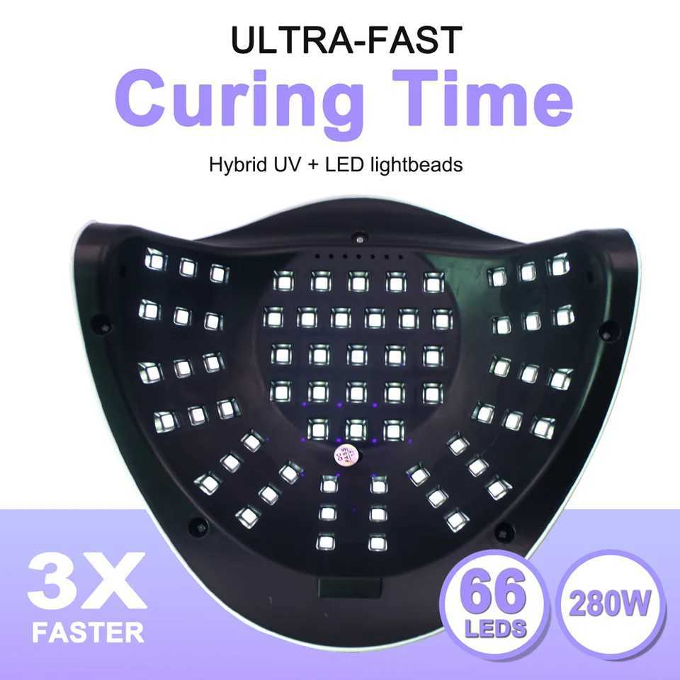 SUN X11 MAX Professional Nail Drying Lamp for Manicure 280W Nails Gel Polish Drying Machine with Auto Sensor UV LED Nail LampCL2400806