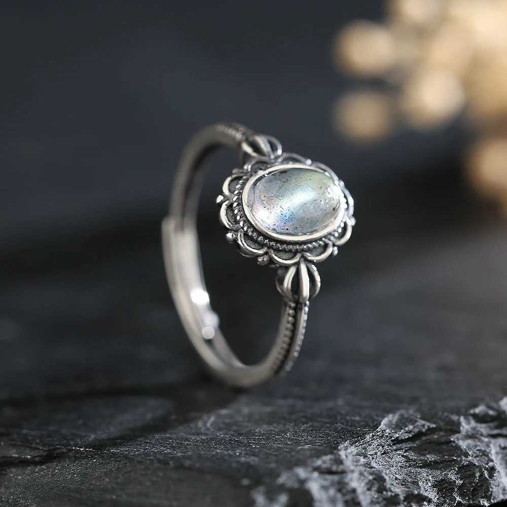 Hoyon 100% Gemstone Naturale Moonston Estone Domena Domena 925 Design DI Floore Design DI Floore Design Rigolare DI Floore W240802-image