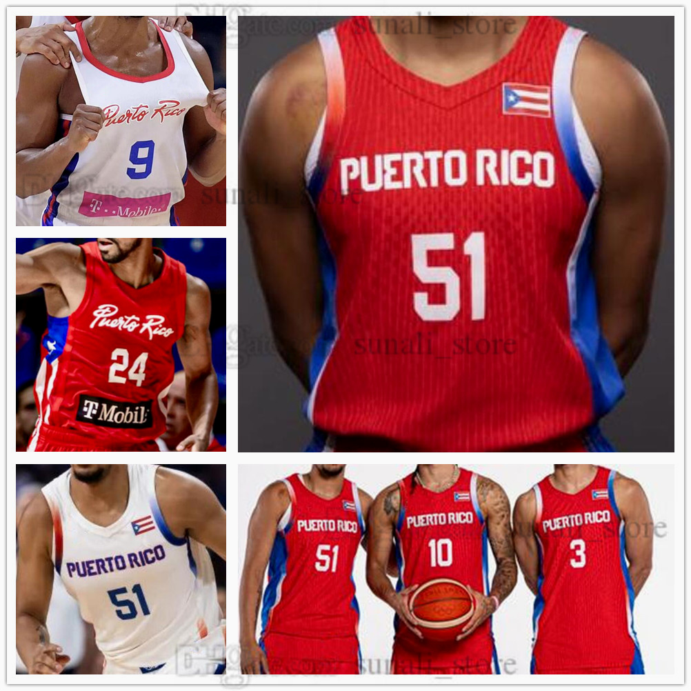 2024 Puerto Rico Basketball Jerseys 51 Tremont Waters 3 Howard 10 Jose Alvarado 32 Ortiz 28 Romero 9 Reed 24 Clavell 11 Thompson Jr. 0 Pineiro 12 Ford 41 Toro 1 Conditt IV