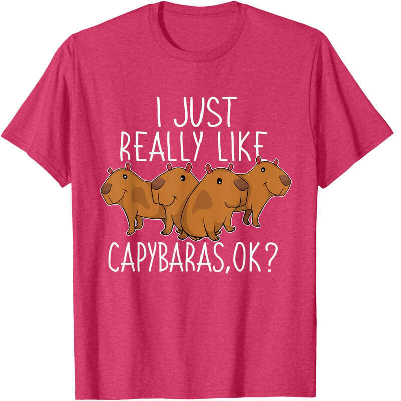 Fashion T shirt Mens Lover Kids Women Cute Capybara T-Shirt shirts tshirt graphic tee Casual tops summer clothes Short sleeve Free shipping