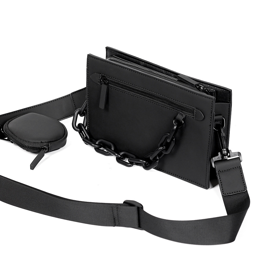 New envelope bag men's box bag, personalized shoulder bag high-end casual and fashionable trendy brand single shoulder crossbody small square bag