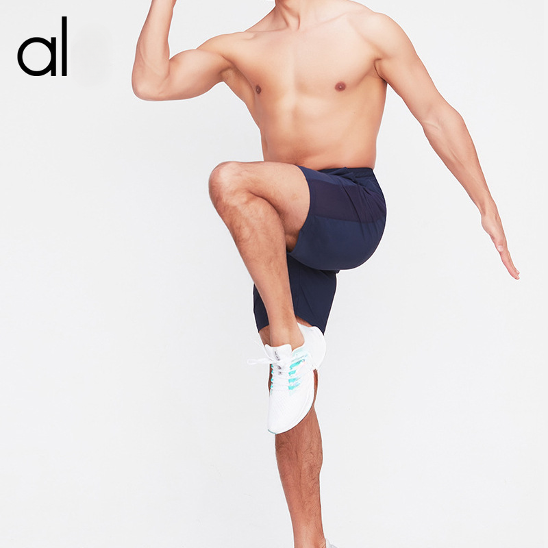 AL Yoga men's ice silk sports shorts summer wear fitness casual five-point pants basketball pants running shorts