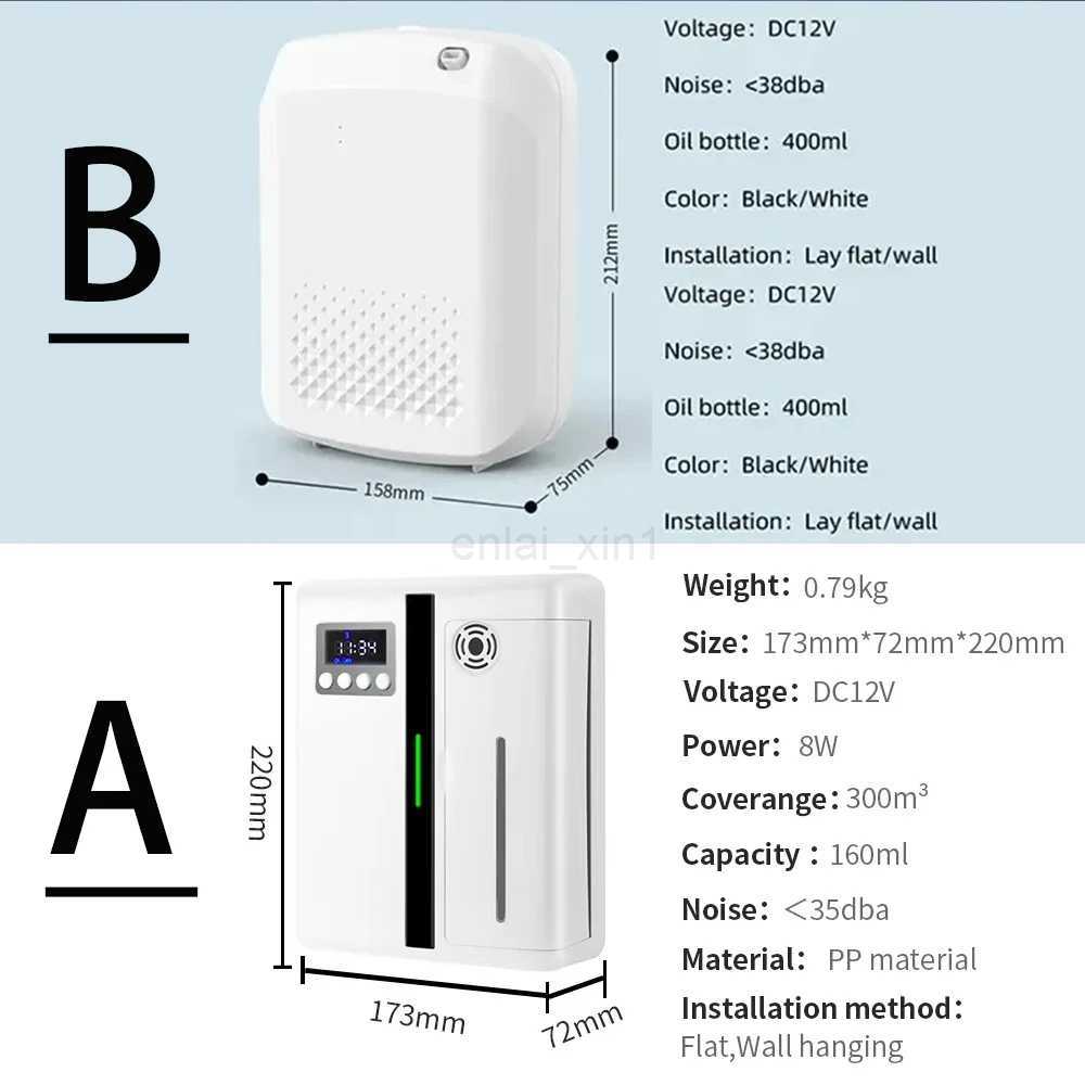 Room Fragrance Diffuser Wall Mounted Hotel Air Freshener Bluetooth Flavoring Diffuser For Essential Oil Electric Smell For Home Y240803