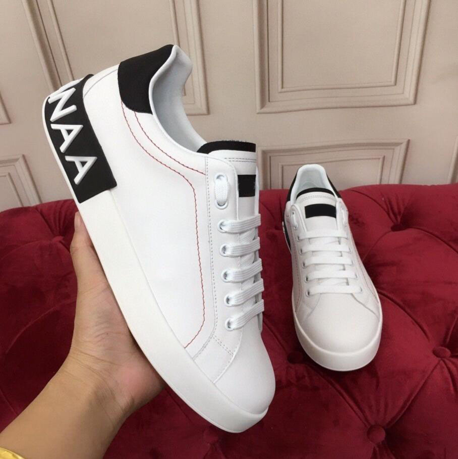 Luxury Brand Casual Shoes Designer Letter Men Shoes High Quality Women Fashion and Comfortable Calf Leather Breathable Low Top Outdoor Sports Walking shoes