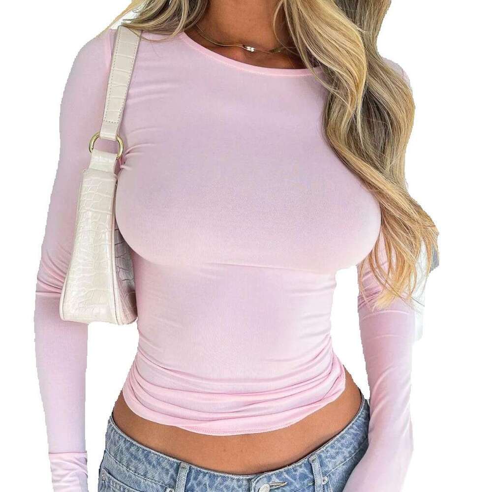 Best Saller New Merchandise Female High Street Hip Hop O-neck Crop Tops Women Short Brushed Sleeveless Womens Collar Blouse Street Activity Crop Tops2