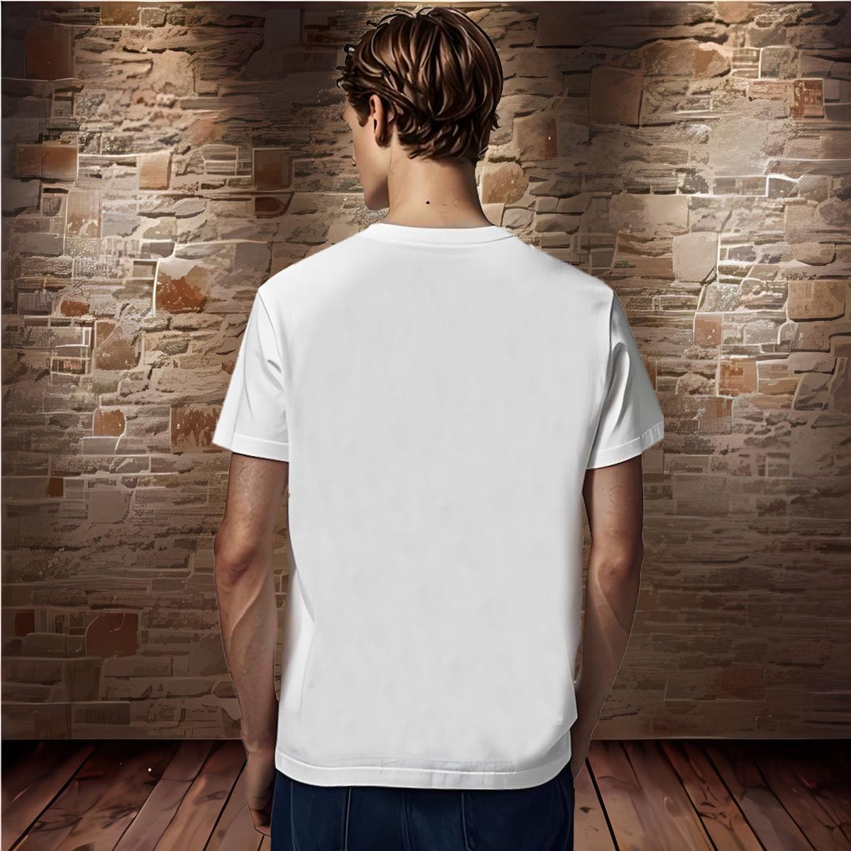 2024 DIY Mens T Shirts 230g 100% Cotton elephant Casual Beach Wear Breathable Crew Neck Comfortable Men Tops Tees Cartoon Printing L-4XL